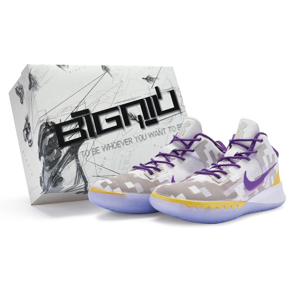 Nike Flytrap 4 811 Manufacturing, Digital Purple Gold Camouflage, Special Shoe Box Slip Resistant Abrasion Resistant CT1973-101(TeamR-S-BOX)
