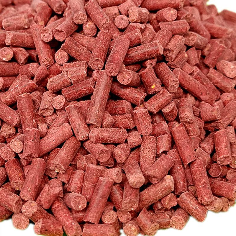 Huashi Red Worm Pellets 400g - Bait for Fish: Crucian Carp, Grass Carp, Bream; Suitable for Ponds and Lakes. 50 Bag Pack.