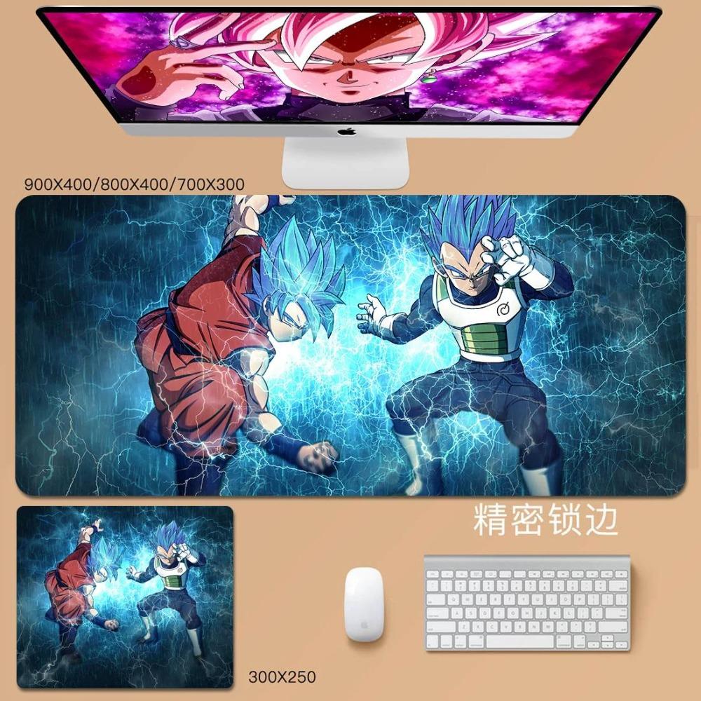 Man Cool Mouse Pad Convenience Dragon Ball Animation Son Goku Leather Mouse Pad Cartoon Vegeta Bulma Broly Large Keyboard Pad Student Desk Pad