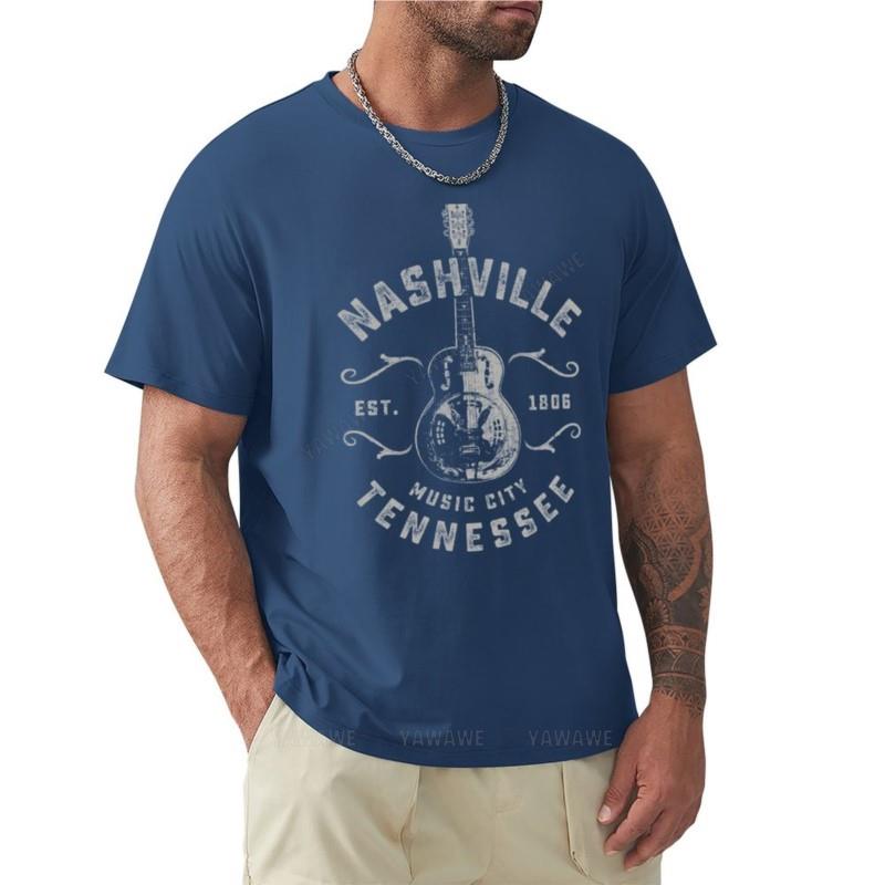 Nashville Music City Tennessee T-Shirt T-shirt Custom T Shirt Kawaii Clothes Mens Clothing