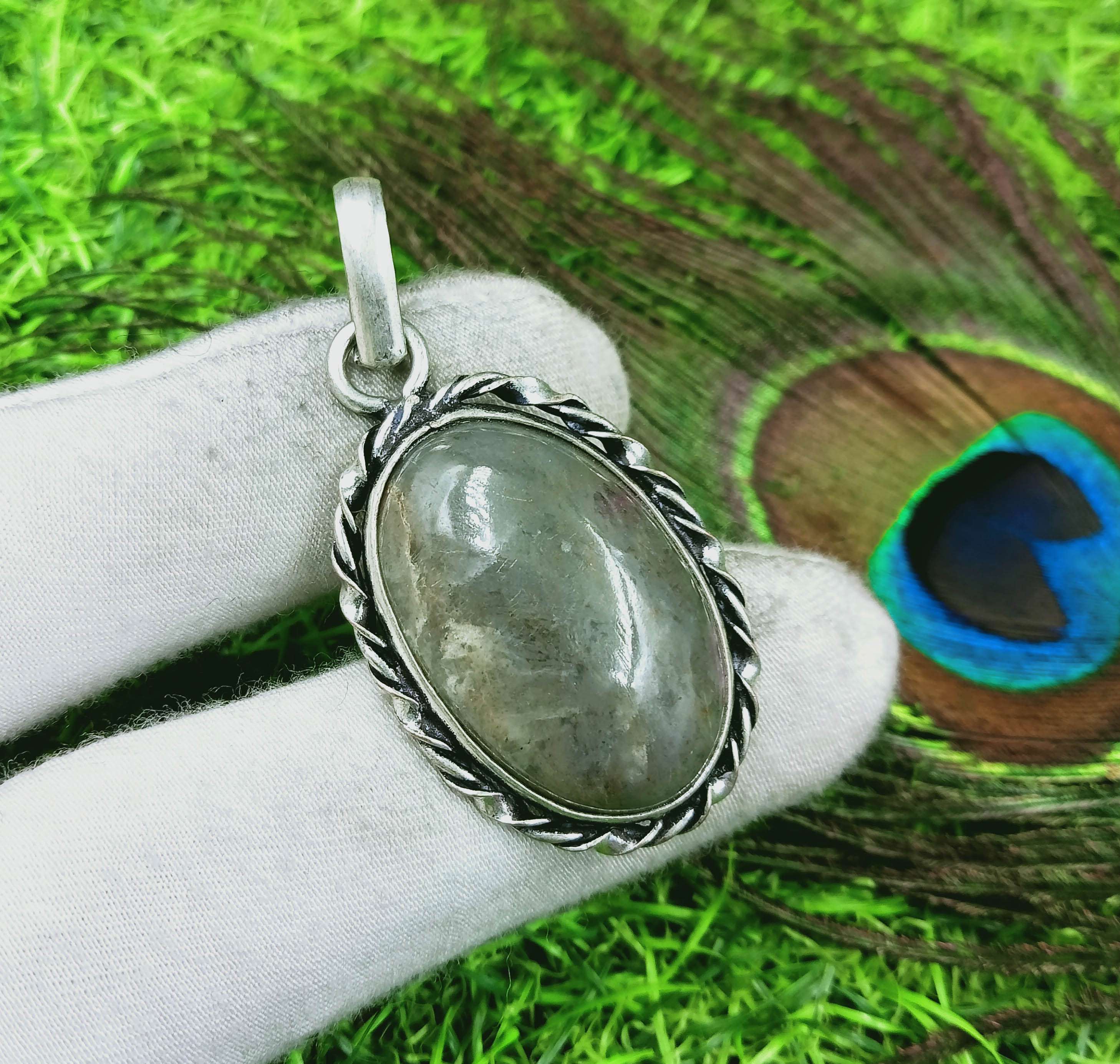 

Подвеска из стерлингового серебра 925 пробы с драгоценным камнем Jasper DEP-169