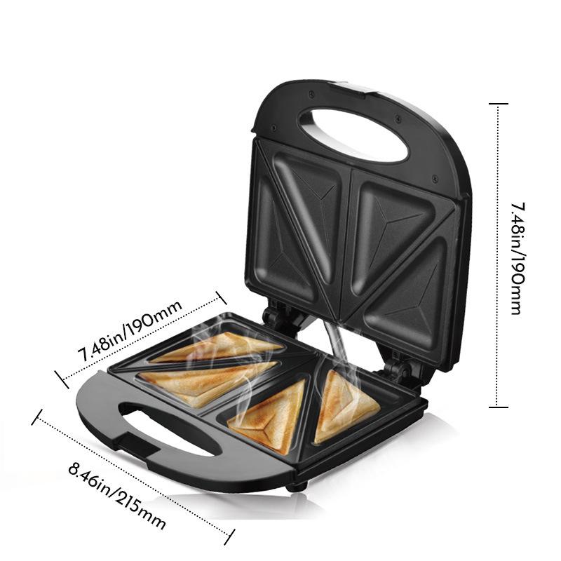 Electric Sandwich and Waffle Maker for European and American Style Breakfasts European Standard