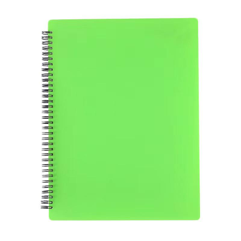

Customizable Non-reflective A4 Piano Sheet Music Clip with Multi-layer Loose-leaf Insert Pages for Storage Solid Green