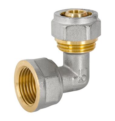 Pex-Al-Pex Chrom Winkel 1/2*20 Mädchen - D1/2*20.Kold
