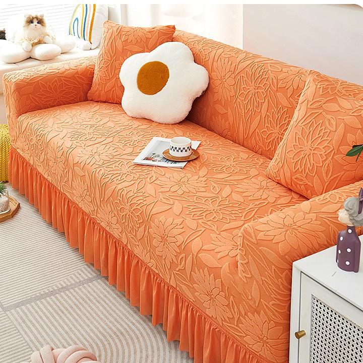 

Универсальный чехол на диван с эластичной юбкой - Новый универсальный всесезонный чехол для ленивого дивана - Пылезащитный чехол Ткань, устойчивая к царапинам от кошек, Диванное полотенце 90-140cm