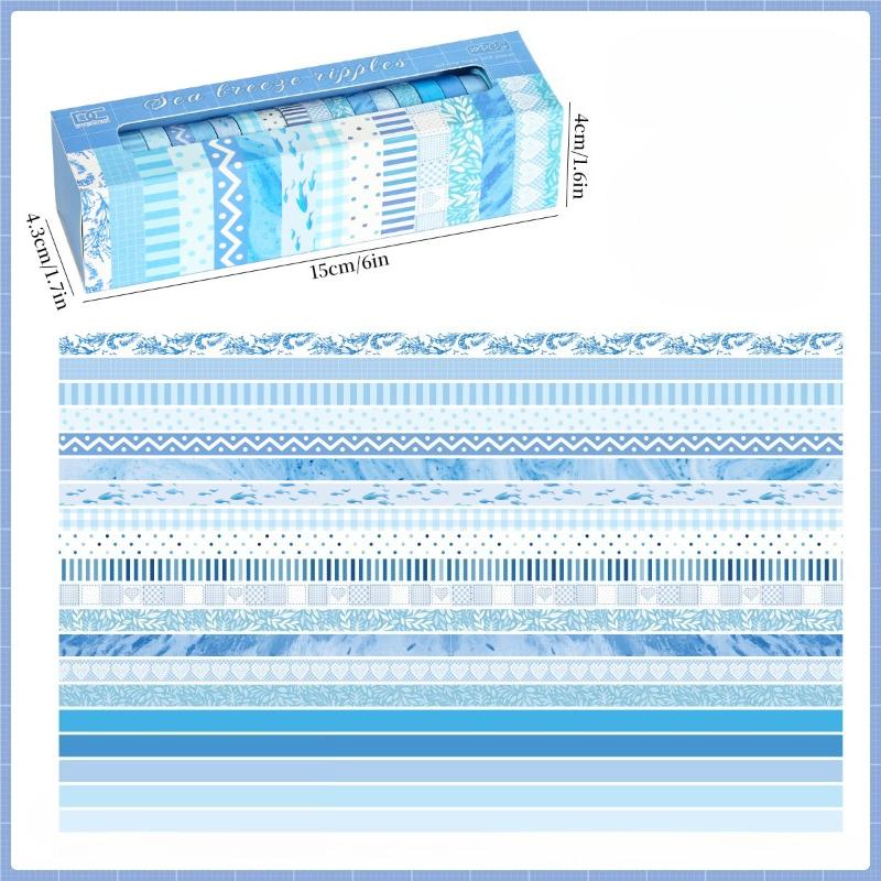

20Rolls Of Vintage Striped Tape Set, Suitable For DIY Photo Frames, Diaries, Gift Box Packaging, Exquisite Decorative Items