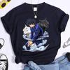 New Fushiguro Megumi T Shirt Fashion Personality Loose Short Sleeve Streetwear Casual Anime Harajuku Tees