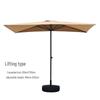 Shixun Outdoor Adjustable Half Parasol