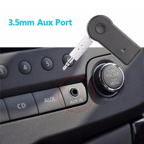 Bluetooth-compatible Receiver Multifunctional Hands-free Calls Car Wireless Speaker Receiver Audio Adapter with Microphone for Home