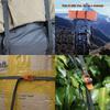 Travel Outdoor Baggage Backpack Nylon Rope With Quick Release Hook Hiking Climbing Belts Buckle Tie-Down Belt Cargo Straps