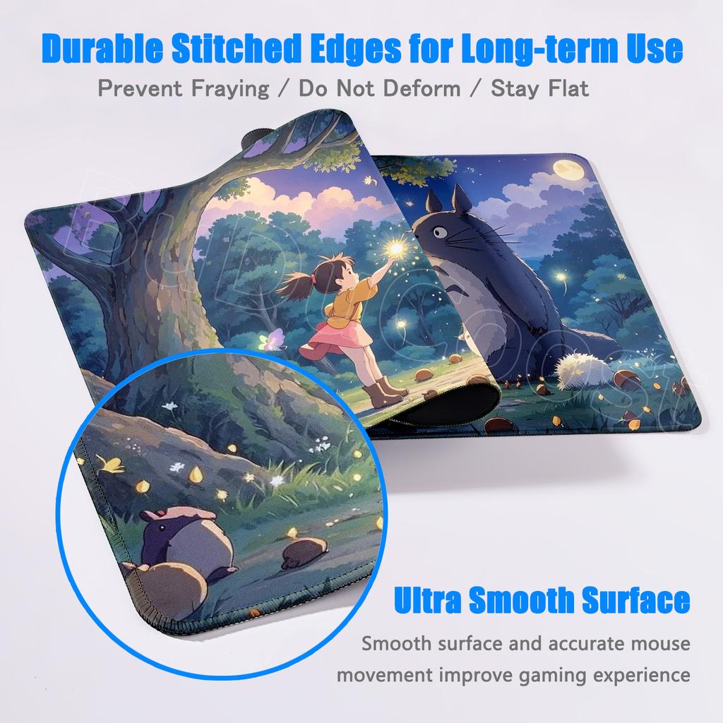 Mouse Pad Office Laptop HD Printing Kawaii Mousepad PC Japan Anime T-totoros Extended Table Mats Gaming Accessories Keyboard Pad
