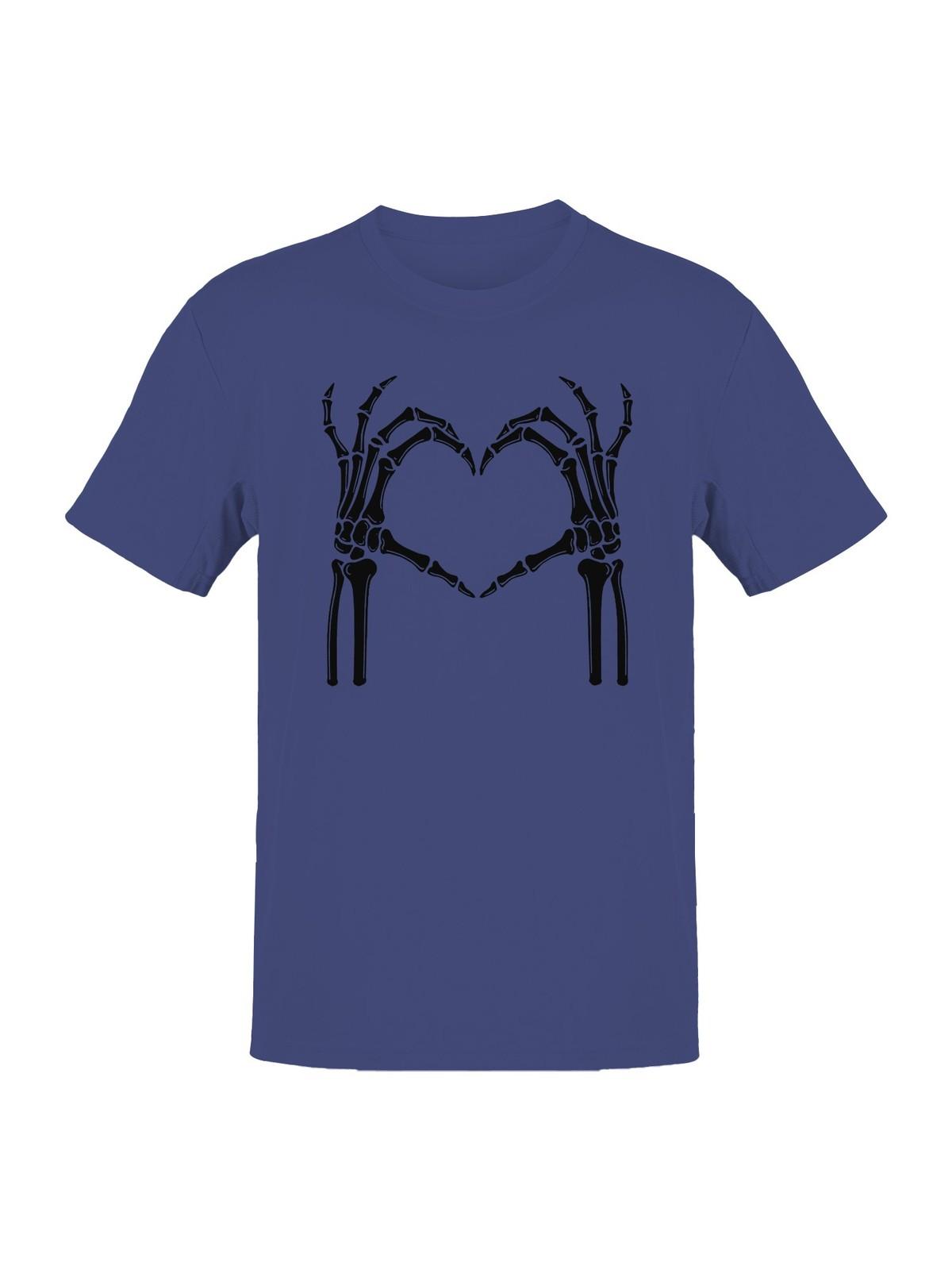 Skeleton Hands Make Heart Men s T-shirt S