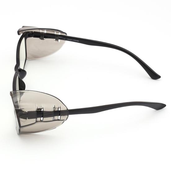 1 Paar bunte TPU-Brillen-Seitenschutz-Abdeckungsflügel, Spritzschutz, einfach zu installieren, transparentes Design, Augenglas-Abdeckungsflügel