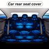 Blue Butterfly Roses Designed Car Seat Cover Set For Most Cars, High-quality Comfortable Car Seat Protector Covers Full Set, Uni