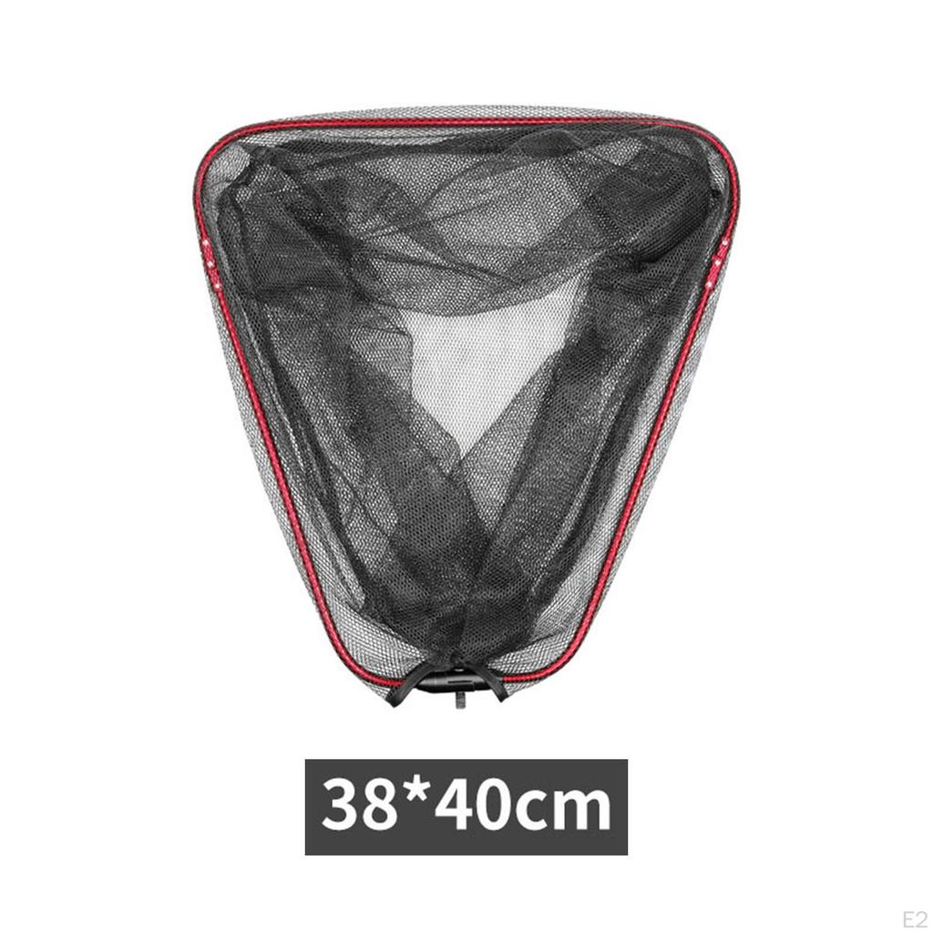 Aluminum Alloy Collapsible Fishing Landing Net No Handle for Steelhead Catfish Bass Releasing