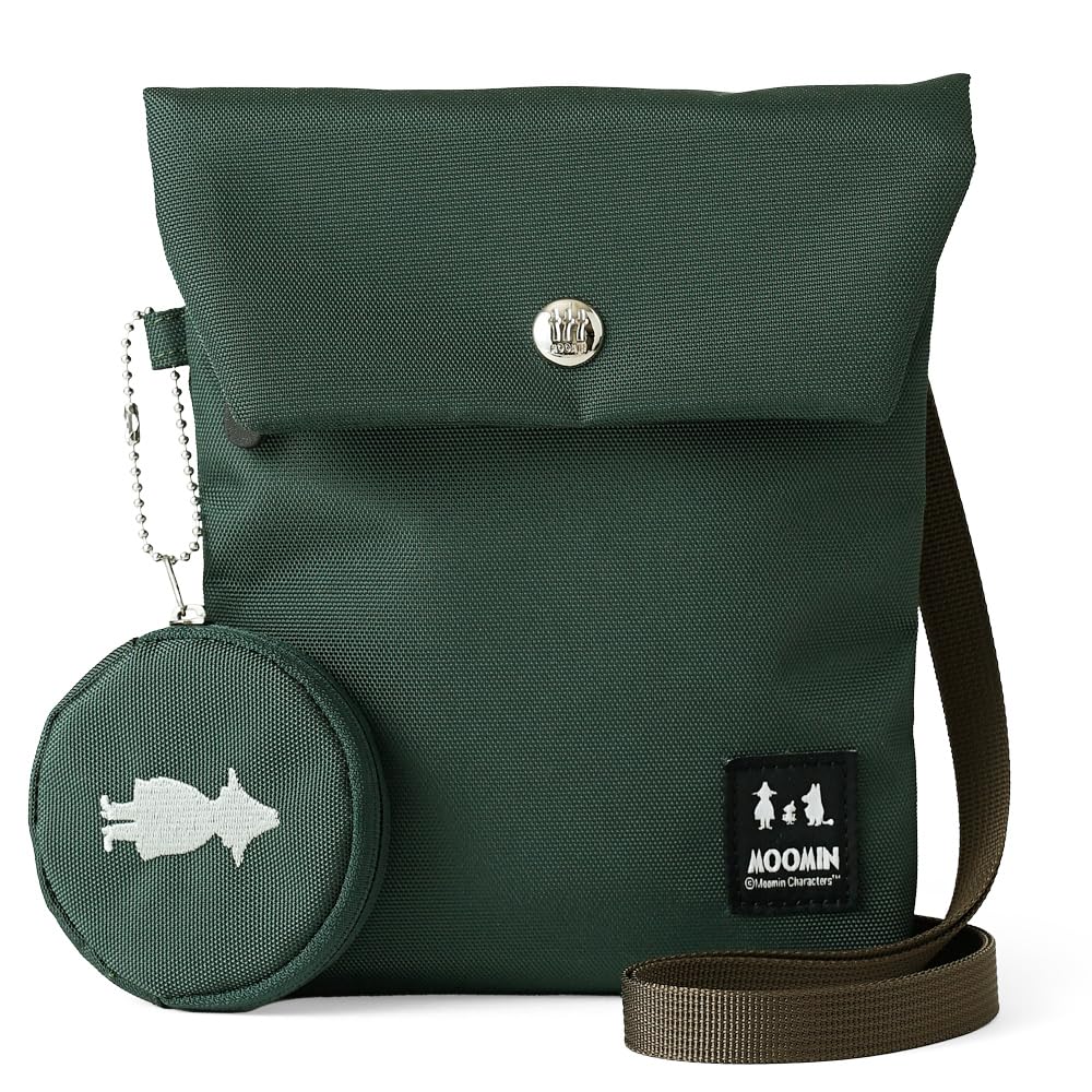 

Moomin Women s rmnk-05 Green Pochette, Smartphone Shoulder Bag, Sacoche, Mini Shoulder Bag