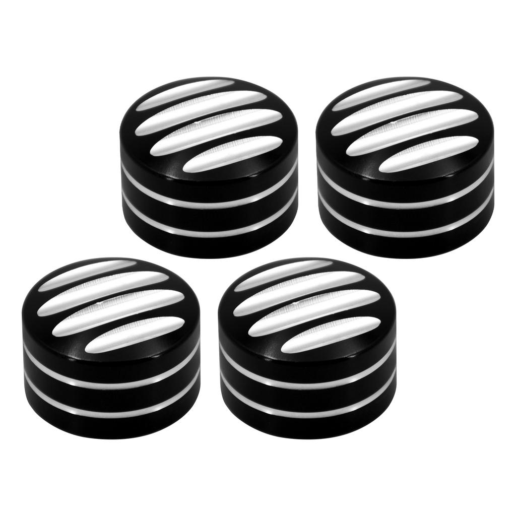 4pcs Motorcycle Spark Plug Cover Engine Screws Nut  For Harley Touring Sportster XL883 1200 48 72 Twin Cam 99-17 Head Bolts Caps