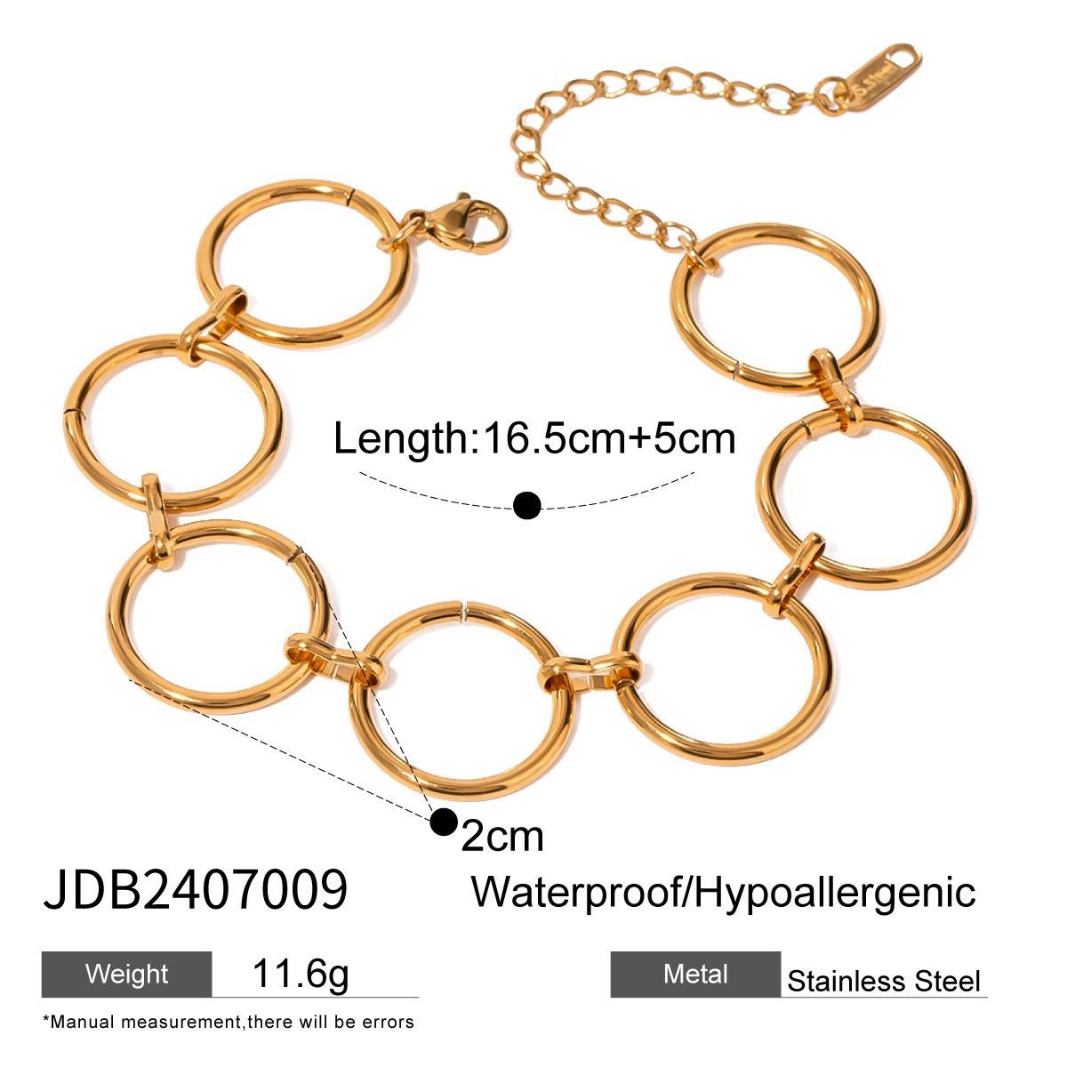 Jiedin European and American stainless steel bracelet niche design titanium steel bracelet jewelry