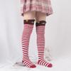 Women Girl Cute Winter Striped Coral Velvet Long Socks Warm Thicke Knee Length Socks Cute Bear Fox Sheep Home Towel Stockings