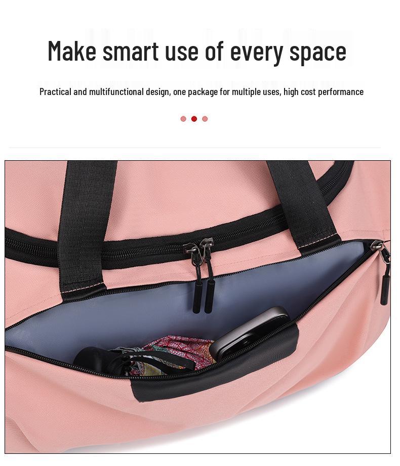 Large Capacity Multi-Function Sports & Travel Bag with Wet/Dry Separation, Crossbody, Shoulder, and Hand Carry Options