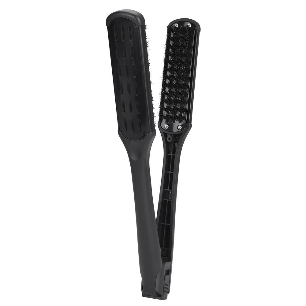 Smoothing Two-Use Pig Bristle Styling Comb for Straight & Curly Hair