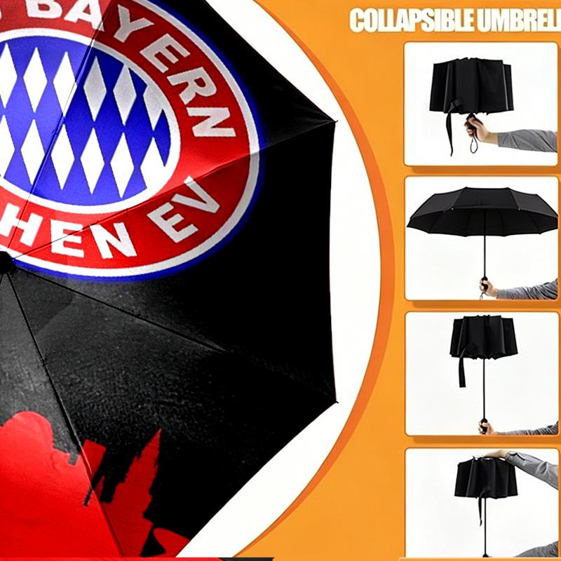FC Bayern Print Umbrella Automatic Opening/ Closing - Portable Foldable Design - Daily use for Travel/Outdoor - Gift for Birthday