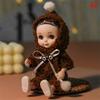 Muñeca Sonriente de 17 cm Colección Princesa Mini BJD Juguetes Traje de Vestido de Princesa Adorable Muñeca BJD Sonriente 1/12 Articulaciones Móviles Muñeca Niñas DIY Vestir