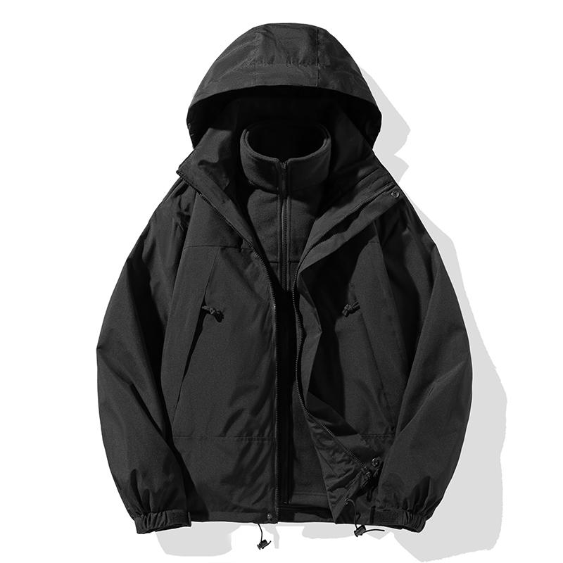 Three-in-one Outdoor Jackets Simple Fashion Suitable