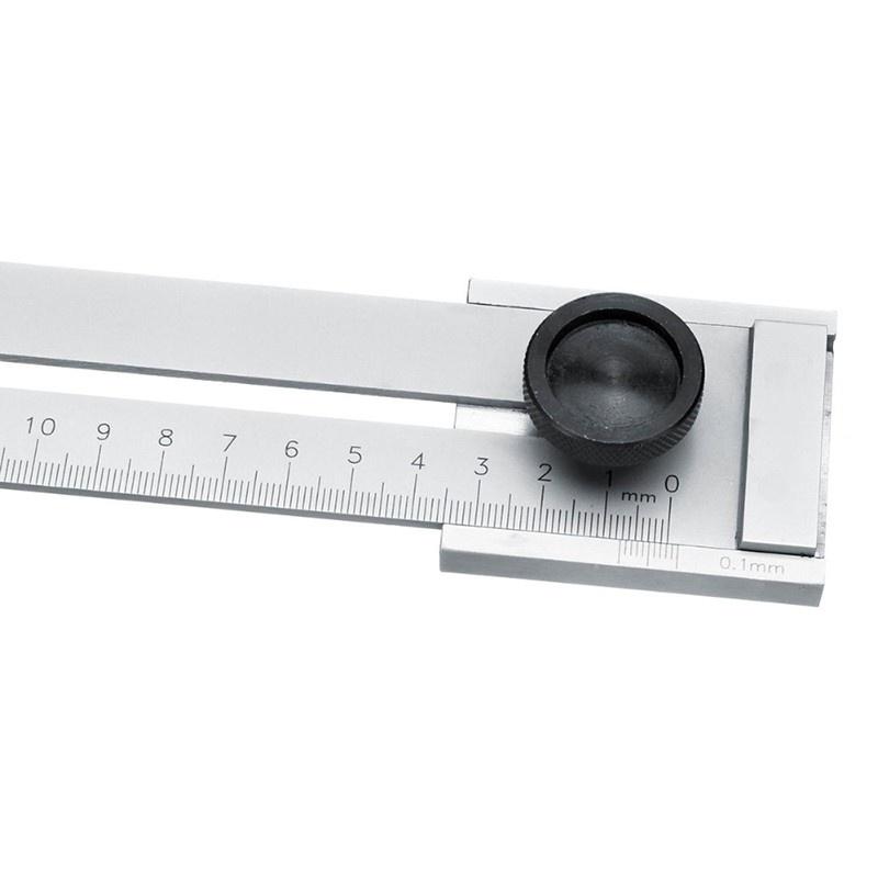 50Mm /100Mm /200Mm / 250Mm / 300Mm Parallel Ruler Marker /High-precision Scale Marking Ruler T-Type Hole Ruler Woodworking Measuring Tools