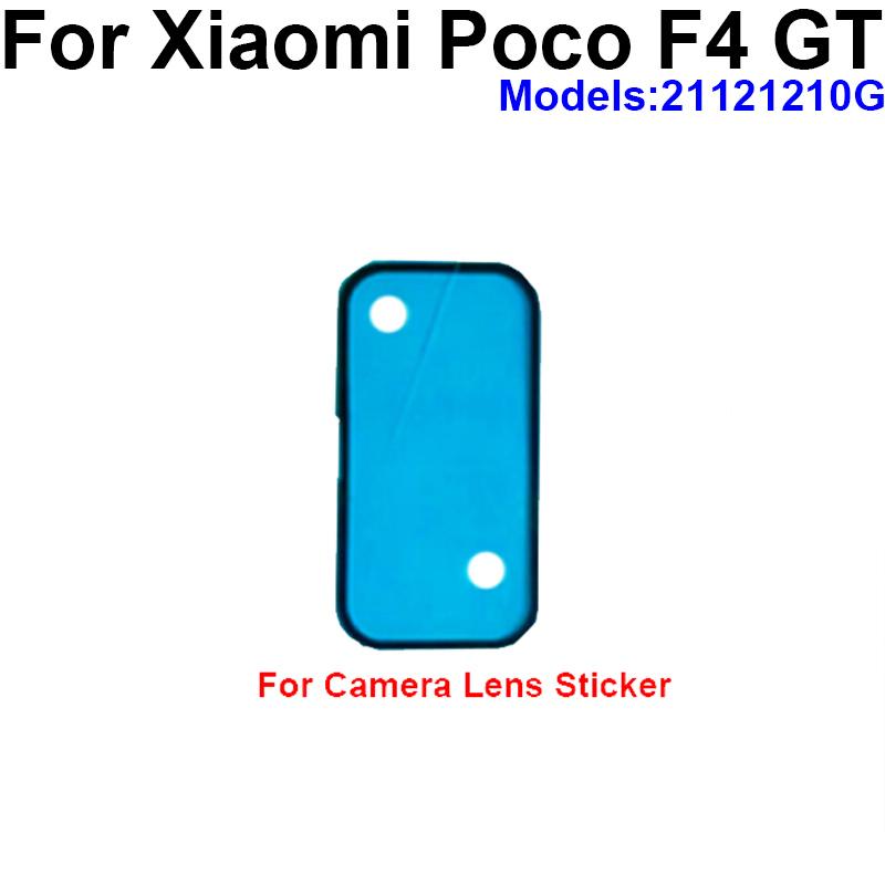 For Xiaomi Pocophone POCO F4 GT F4GT Back Battery Cover Adhesive Glue Tape with Camera Lens Sticker Repaclement Parts