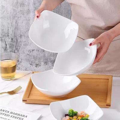 Youxia Irregular Four-Corner Glazed Ceramic Dinnerware