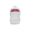 Li Ning Textile, Synthetic Leather Fashion Trend Abrasion Resistant Breathable Mid Top Skateboard Shoes Men's White Red AGCS323-1