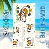 R-rilakkumas-es Towel Textile Bathrobe Beach Quick-Drying Lightweight Cute Portable Camping Swim Pool Cartoon Travel