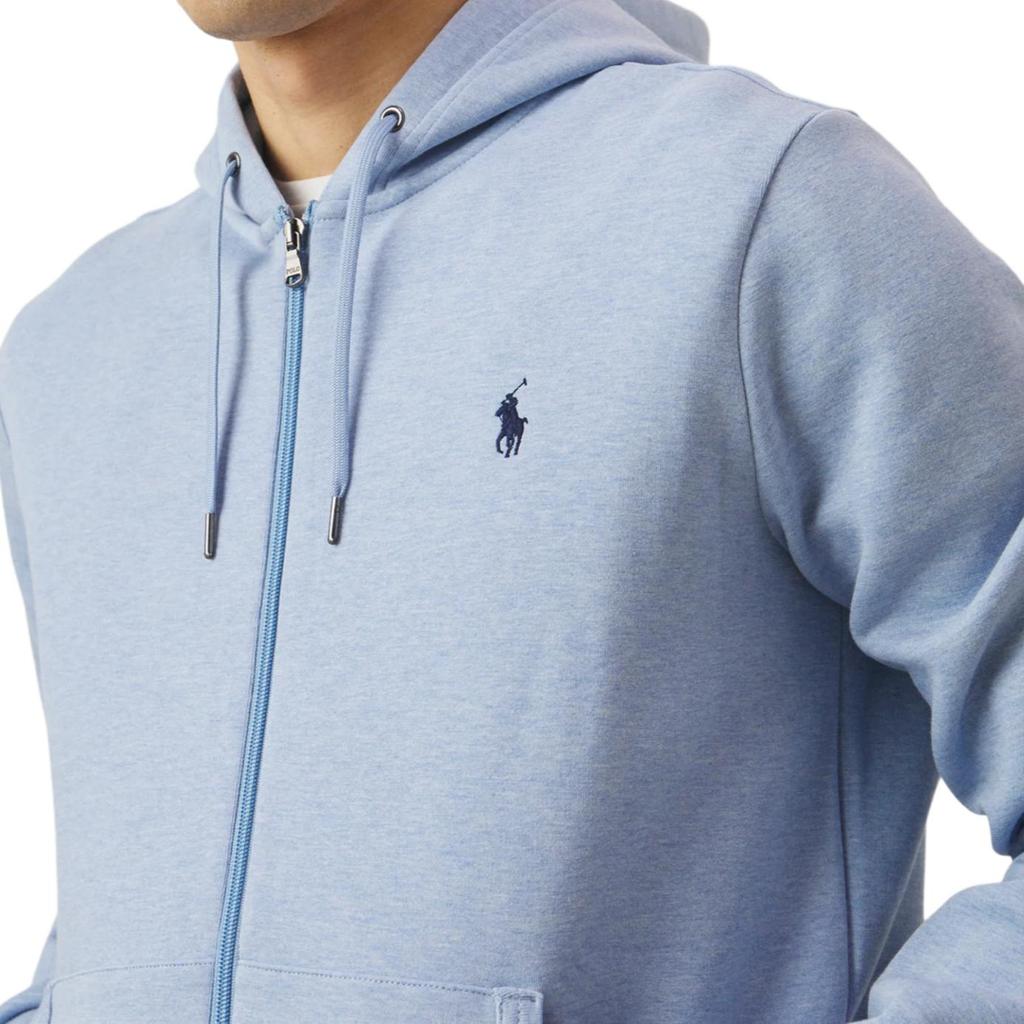 Polo Ralph Lauren Reversible Knit Hoodie With Kangaroo Pocket And Embroidered Logo Cardigan Sweatshirt Men Sweatshirt Blue 710883329-041