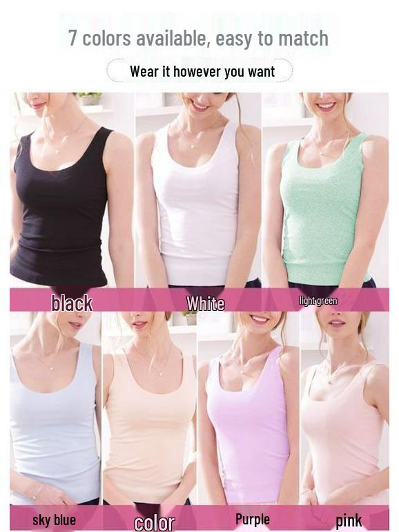 Women's Seamless Slim-Fit Modal Camisole – Plus Size Solid Color Spring/Summer Outerwear Base Layer