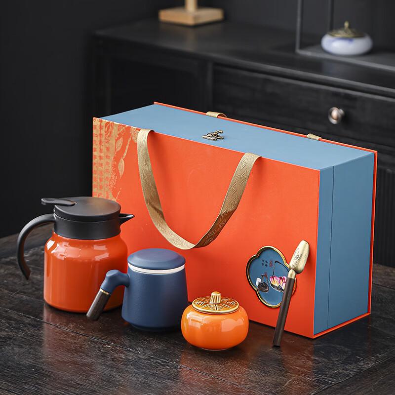 Chinese Style Ceramic Tea Set Gift Box