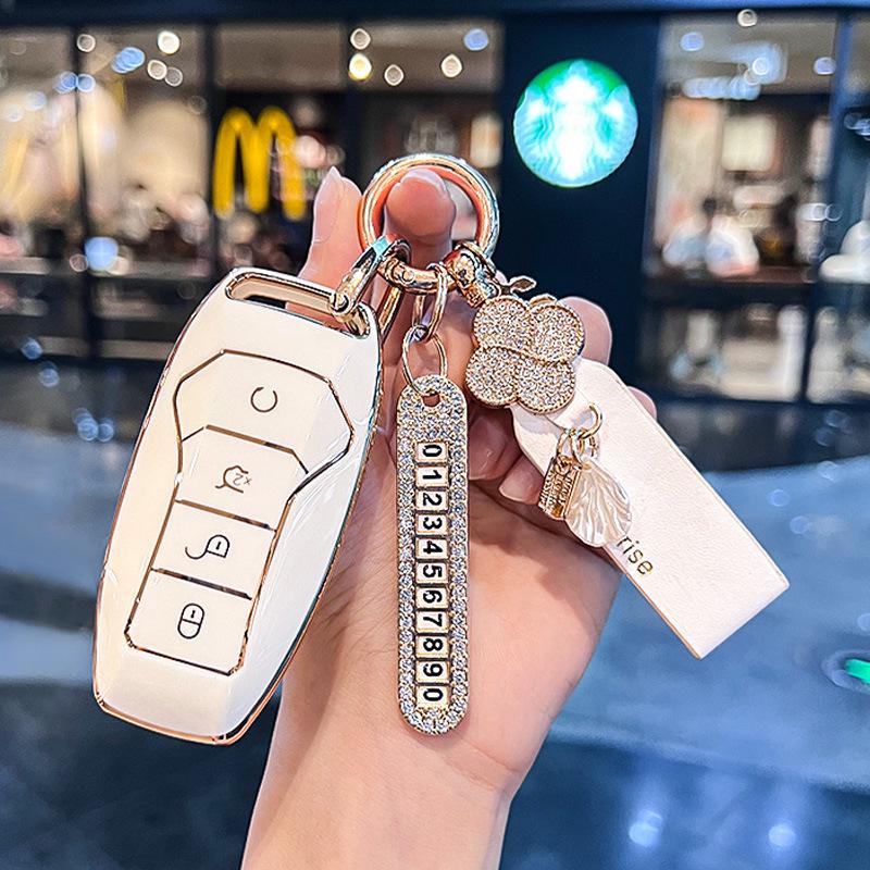 BYD Key Case for Song PLUS/Tang DM/E9 2019/Pro DMi - Female Key Shell & Buckle