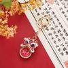 Chinese Style Lion Head Keychain, Dragon with Diamonds, Lion Head Bag Pendant, Foshan Lion Dance Creative Design