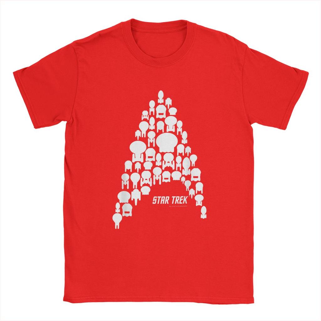 Stars Treks Federation Fleet Delta Silhouette T-Shirts Men movie Cool Pure Cotton Tees Round Neck Short Sleeve T Shirt Gift Tops