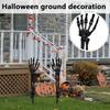 Halloween Ground Decoration, Simulated Hand Bones, Ground Skeleton Festival Courtyard Decoration Hand Bones Costume Props