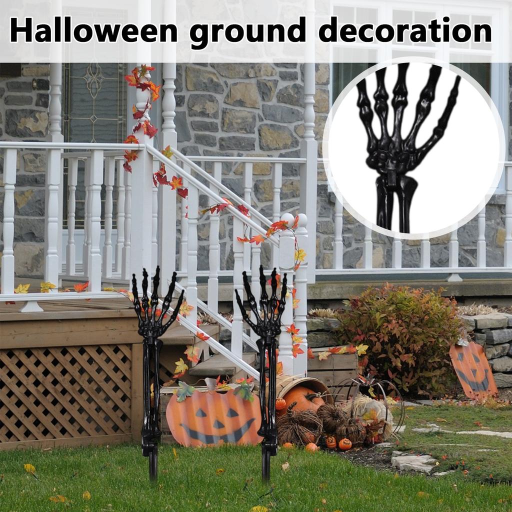 Halloween Ground Decoration, Simulated Hand Bones, Ground Skeleton Festival Courtyard Decoration Hand Bones Costume Props