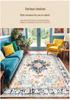 Persian Ethnic Style Living Room Carpet & Soft Home Blanket