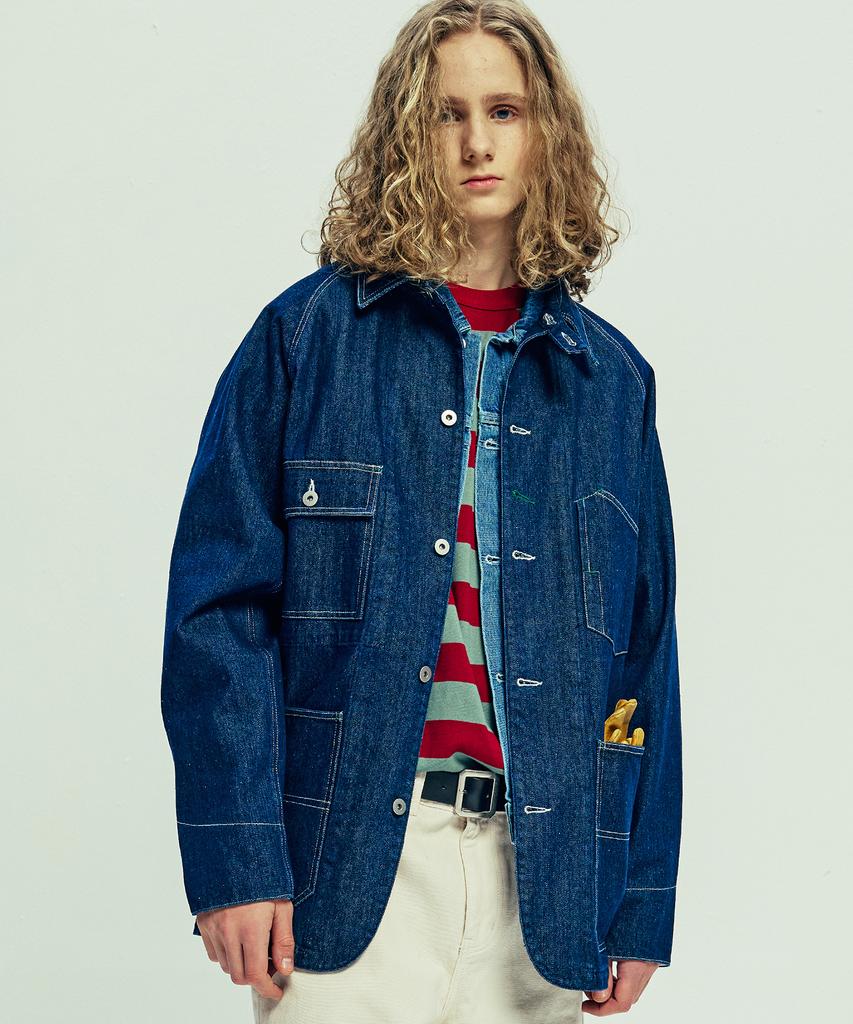 Knd Xau Denim Chore Jacket Indigo