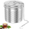 304 Stainless Steel Tea Strainer Leaf Spice Herbal Tea Infuser with Chain and S Hook Spice Infuser Strainer for Home and Office