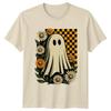 Ghost Daisy Halloween Unisexs Unisexs Graphic Tee Shirt Retro Style