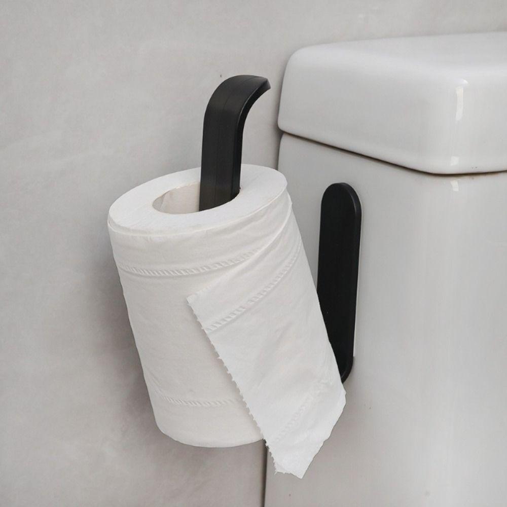 Space Saving Tissue Organizing Shelf Self-Adhesive Kitchen Storage Rack Toilet Paper Holder
