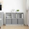 Sideboard with Drawers Concrete Grey 102 x 32 x 73.5 cm