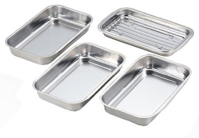 Yoshikawa Connecting Bat with Lid and Ami Stainless Steel Silver 15.3 X 24.2 X 3.7 Cm Made In Japan 1214740