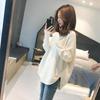 2023 Autumn/Winter Stylish Loose Knit Sweater: Low Neck, Slim Fit, Korean Lazy Style