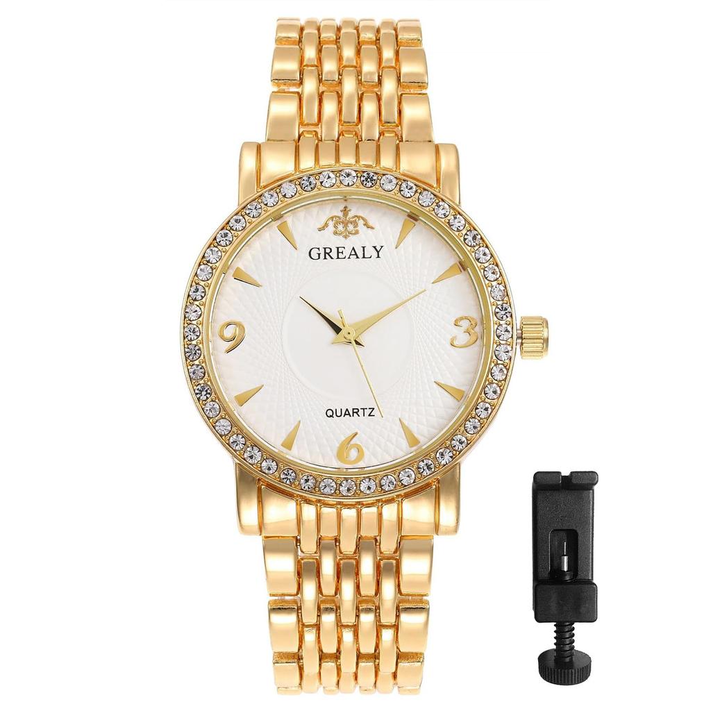 Waterproof Analog Gold Antique Simple Stylish Pair Watch Pair Watch Accessories Anniversary Day Christmas Gift for Boyfriend and Girlfriend Men's